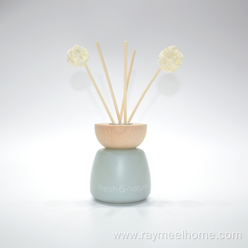 Aromatic Color Bottle Reed Diffuser with Wood Lid